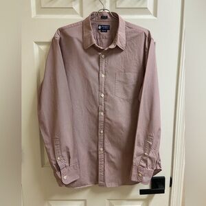 Men’s J.Crew Haberdashery 80s 2-Ply Button-Down Shirt | Burgundy Microstripe